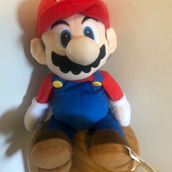 Super Mario Bros Classic Red/Blue Video Game Plush Doll 2019-22 Nintendo Toy - Picture 1 of 4